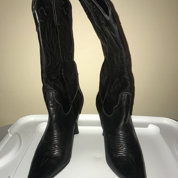 All Leather Stiletto Boots - Picture 4 of 8